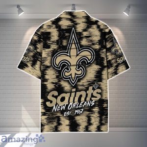 New Orleans Saints NFL Hawaiian Shirt Vintage Custom Name For Fans image New Orleans Saints NFL Hawaiian Shirt Vintage Custom Name For Fans Product Photo 3
