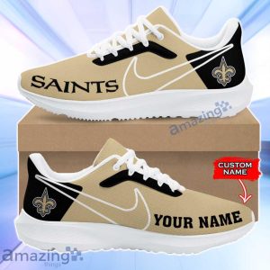 New Orleans Saints NFL Trending Air Mesh Running Shoes Custom Name For Fans Product Photo 1