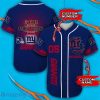 New York Giants Luxury NFL Custom Name & Number Baseball Jersey Shirt Best Gift