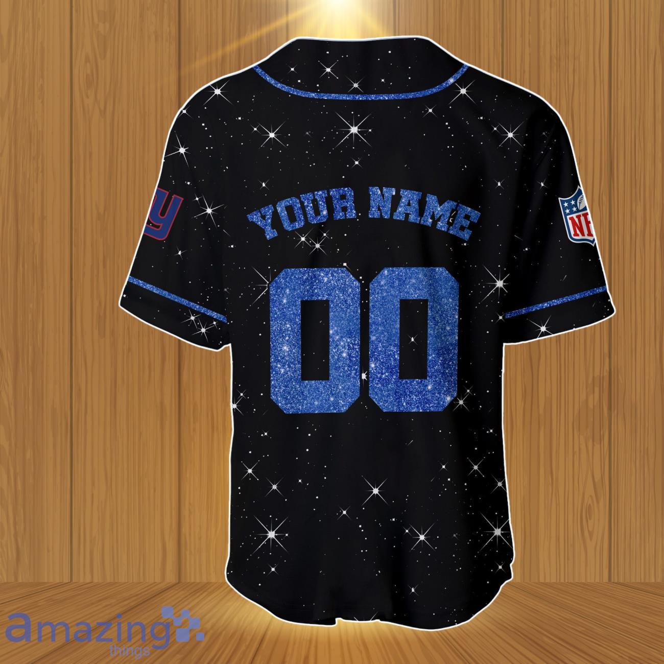 New York Giants NFL Baseball Jersey Custom Number & Name Inspired Gift For Real Fans image New York Giants NFL Baseball Jersey Custom Number & Name Inspired Gift For Real Fans Product Photo 2