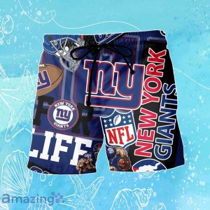 New York Giants NFL Combo Hawaiian Shirt & Short Trending Gift For Fans Product Photo 4