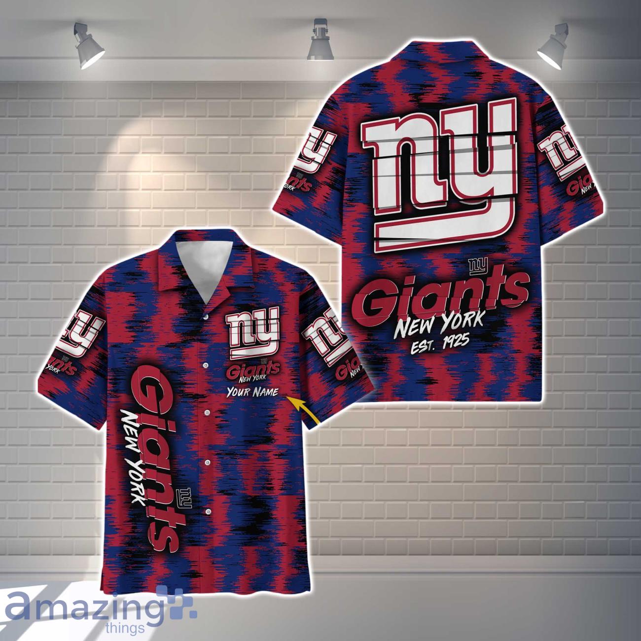 New York Giants Custom Name NFL Floral Hawaiian Shirt And Shorts Gift For  Men And Women Fans - Banantees
