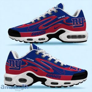 New York Giants TN Sport Shoes Best Gift For NFL Fans Double Swoosh Custom Name Product Photo 2