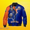 New York Islanders Varsity Bomber 3D Impressive Gift For Men And Women