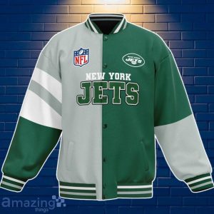 New York Jets Baseball Jacket Custom Number & Name Youth Style For Fans Product Photo 3