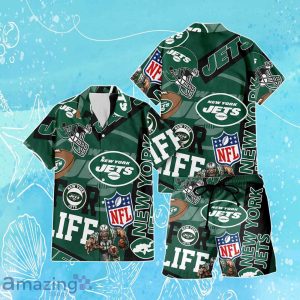 New York Jets NFL Combo Hawaiian Shirt & Short Trending Gift For Fans Product Photo 1