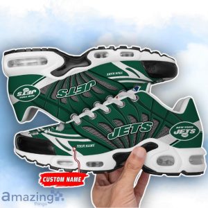 New York Jets NFL Custom Name TN Sport Shoes Air Glide Runners For Fans Product Photo 2