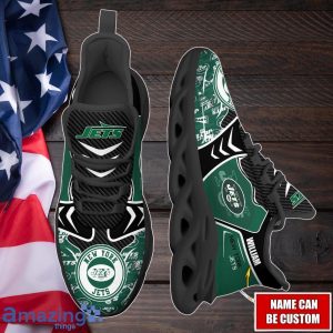 New York Jets NFL Max Soul Shoes New Trending Design Custom Name Product Photo 2