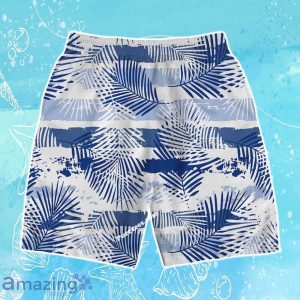 New York Knicks Team Logo Pattern Leaves Tropical Hawaiian Shirt & Short Product Photo 4