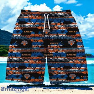 New York Knicks Team Logo Pattern Vintage Hawaiian Shirt And Short Product Photo 3