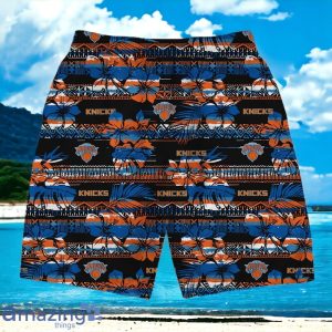 New York Knicks Team Logo Pattern Vintage Hawaiian Shirt And Short Product Photo 4