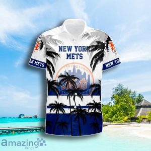 New York Mets Coconut Tree Beach Pattern Pattern Hawaiian Shirt Summer Gift For Men Women Product Photo 2