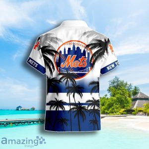 New York Mets Coconut Tree Beach Pattern Pattern Hawaiian Shirt Summer Gift For Men Women Product Photo 3