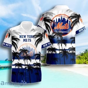 New York Mets Coconut Tree Beach Pattern Pattern Hawaiian Shirt Summer Gift For Men Women Product Photo 1