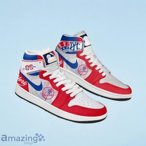 New York Yankees MLB Air Jordan Hightop Custom Number & Name Trending Shoes Product Photo 2
