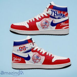 New York Yankees MLB Air Jordan Hightop Custom Number & Name Trending Shoes Product Photo 1