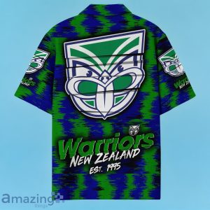 New Zealand Warriors NRL Hawaiian Shirt Special Design Custom Name Product Photo 3