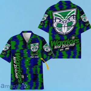 New Zealand Warriors NRL Hawaiian Shirt Special Design Custom Name Product Photo 1