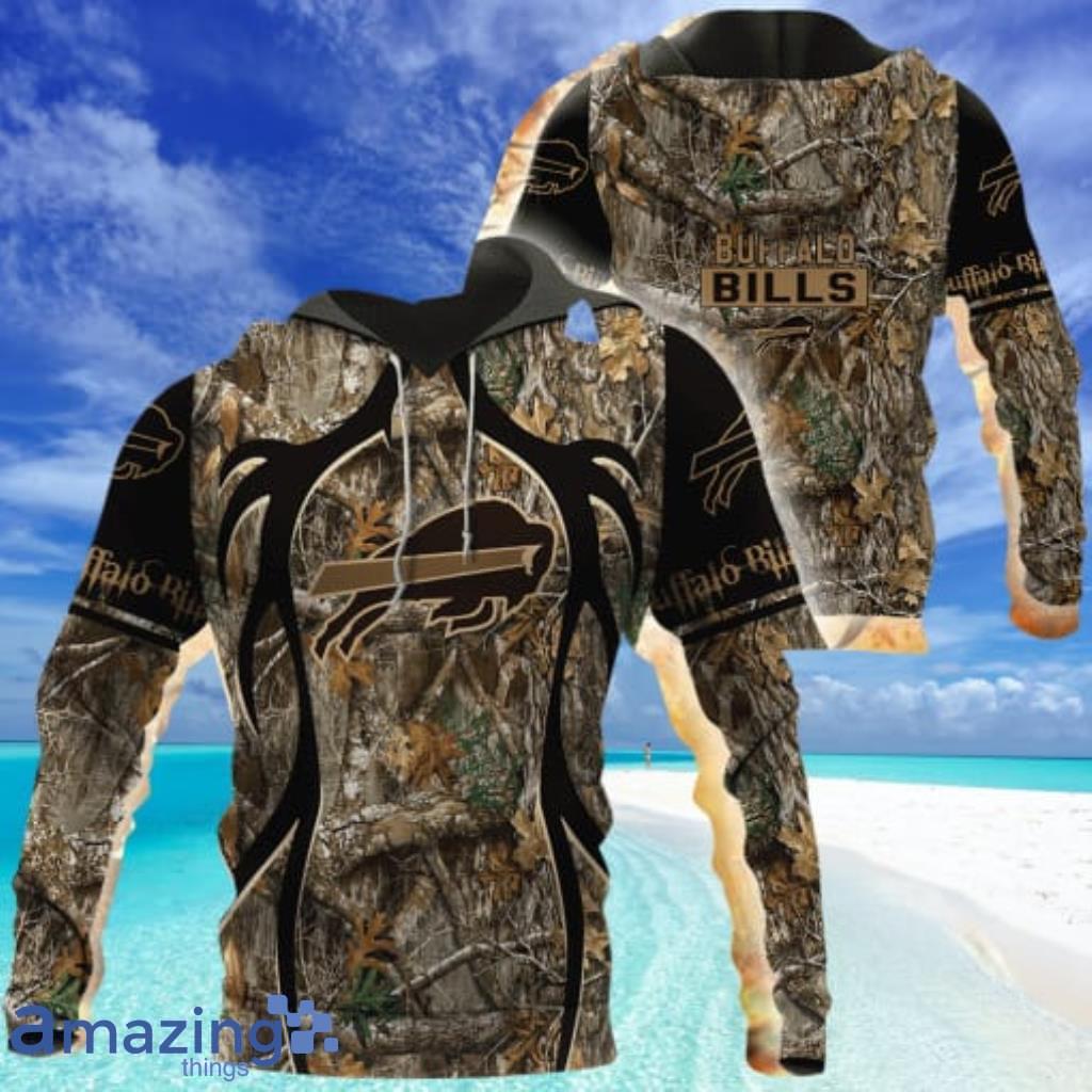 NFL Buffalo Bills Hoodie 3D All Over Print Camo Grey Hunting Deer Perfect Gift image NFL Buffalo Bills Hoodie 3D All Over Print Camo Grey Hunting Deer Perfect Gift Product Photo 1