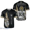 NFL Las Vegas Raiders Custom Name & Number Fireball Baseball Jersey Shirt Gift For Men And Women