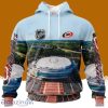 NHL Carolina Hurricanes Personalized Arena Skyline Design 3D Hoodie All Over Print Designed Part For Fans