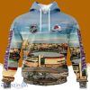 NHL Colorado Avalanche Personalized Arena Skyline Design 3D Hoodie All Over Print Designed Part For Fans