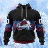 Nhl Colorado Avalanche Special Black And Gradient Design Hoodie 3D All Over Print Attract Gift For Men And Women