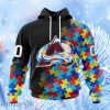 Nhl Colorado Avalanche Special Black Autism Awareness Design Hoodie 3D All Over Print Attract Gift For Men And Women