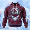 Nhl Colorado Avalanche Special Grateful Dead Design Hoodie 3D All Over Print Attract Gift For Men And Women
