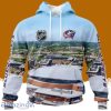 NHL Columbus Blue Jackets Personalized Arena Skyline Design 3D Hoodie All Over Print Designed Part For Fans
