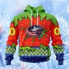 Nhl Columbus Blue Jackets Special Nickelodeon Design Hoodie 3D All Over Print Attract Gift For Men And Women