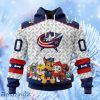 Nhl Columbus Blue Jackets Special Pawpatrol Design Hoodie 3D All Over Print Attract Gift For Men And Women