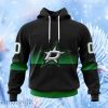 Nhl Dallas Stars Special Black And Gradient Design Hoodie 3D All Over Print Attract Gift For Men And Women