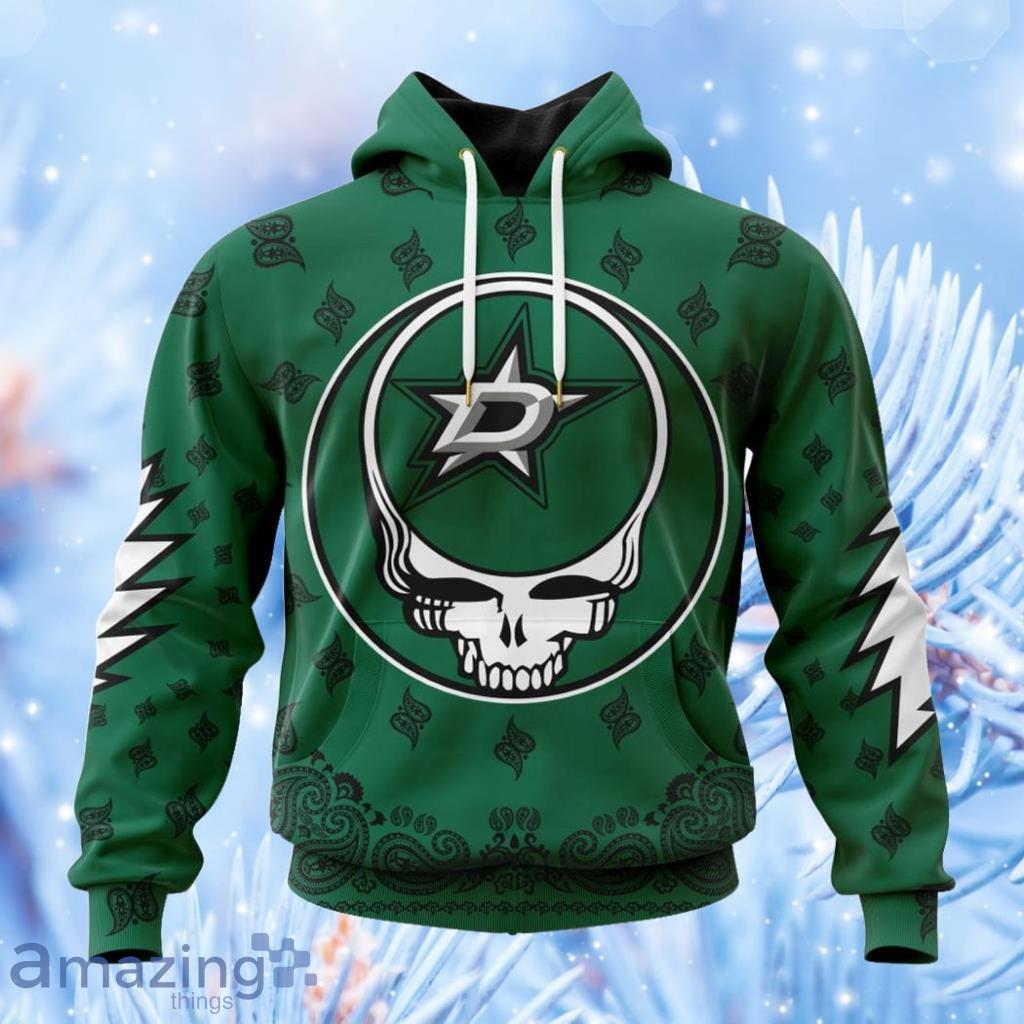 Nhl Dallas Stars Special Grateful Dead Design Hoodie 3D All Over Print Attract Gift For Men And Women image Nhl Dallas Stars Special Grateful Dead Design Hoodie 3D All Over Print Attract Gift For Men And Women Product Photo 1