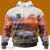 NHL Detroit Red Wings Personalized Arena Skyline Design 3D Hoodie All Over Print Designed Part For Fans
