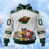 Nhl Minnesota Wild Special Pawpatrol Design Hoodie 3D All Over Print Attract Gift For Men And Women