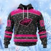 Nhl Minnesota Wild Special Pink In The Rink Fight Breast Cancer Hoodie 3D All Over Print Attract Gift For Men And Women
