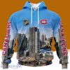 NHL Montreal Canadiens Personalized Arena Skyline Design 3D Hoodie All Over Print Designed Part For Fans
