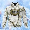 Nhl Montreal Canadiens Special White Winter Hunting Camo Design Hoodie 3D All Over Print Attract Gift For Men And Women