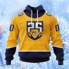 Nhl Nashville Predators Home With 25th Anniversary Logo Hoodie 3D All Over Print Attract Gift For Men And Women