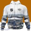 NHL Nashville Predators Personalized Arena Skyline Design 3D Hoodie All Over Print Designed Part For Fans