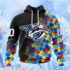 Nhl Nashville Predators Special Black Autism Awareness Design Hoodie 3D All Over Print Attract Gift For Men And Women
