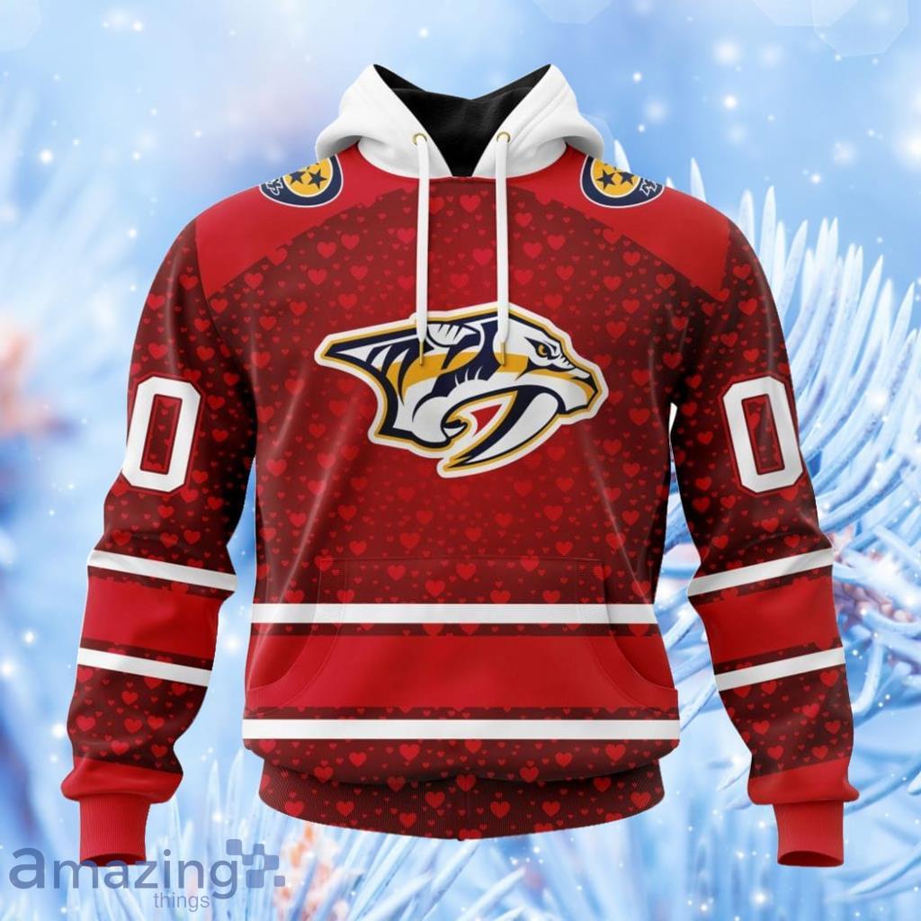 Nhl Nashville Predators Special Gift For Valentines Day Hoodie 3D All Over Print Attract Gift For Men And Women image Nhl Nashville Predators Special Gift For Valentines Day Hoodie 3D All Over Print Attract Gift For Men And Women Product Photo 1