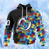 Nhl New Jersey Devils Special Black Autism Awareness Design Hoodie 3D All Over Print Attract Gift For Men And Women