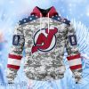 Nhl New Jersey Devils Special Camo Design For Veterans Day Hoodie 3D All Over Print Attract Gift For Men And Women