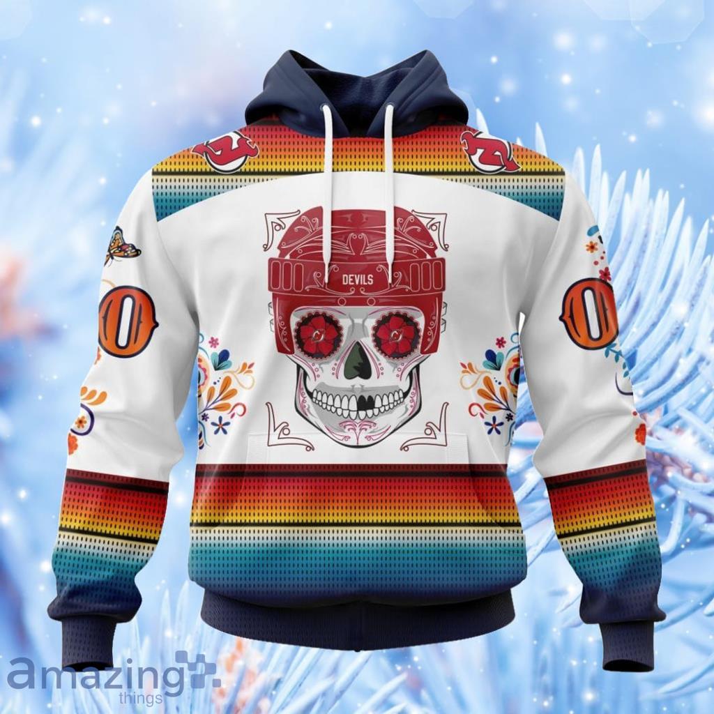Nhl New Jersey Devils Special Design For Dia De Los Muertos Hoodie 3D All Over Print Attract Gift For Men And Women image Nhl New Jersey Devils Special Design For Dia De Los Muertos Hoodie 3D All Over Print Attract Gift For Men And Women Product Photo 1