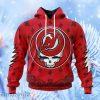 Nhl New Jersey Devils Special Grateful Dead Design Hoodie 3D All Over Print Attract Gift For Men And Women