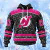 Nhl New Jersey Devils Special Pink In The Rink Fight Breast Cancer Hoodie 3D All Over Print Attract Gift For Men And Women