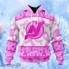Nhl New Jersey Devils Special Pink October Breast Cancer Awareness Month Hoodie 3D All Over Print Attract Gift For Men And Women