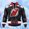 Nhl New Jersey Devils X Star Wars Meteor Shower Design Hoodie 3D All Over Print Attract Gift For Men And Women